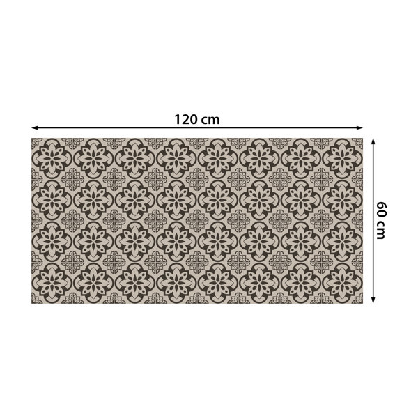 World Menagerie Broomhall 120 x 60cm pvc gemusterte fliese in braun